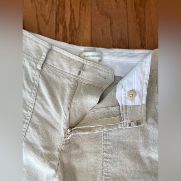 CLUB MONACO Hadarahh Pants in Flax Linen Pants Straight Leg - Picture 9 of 15
